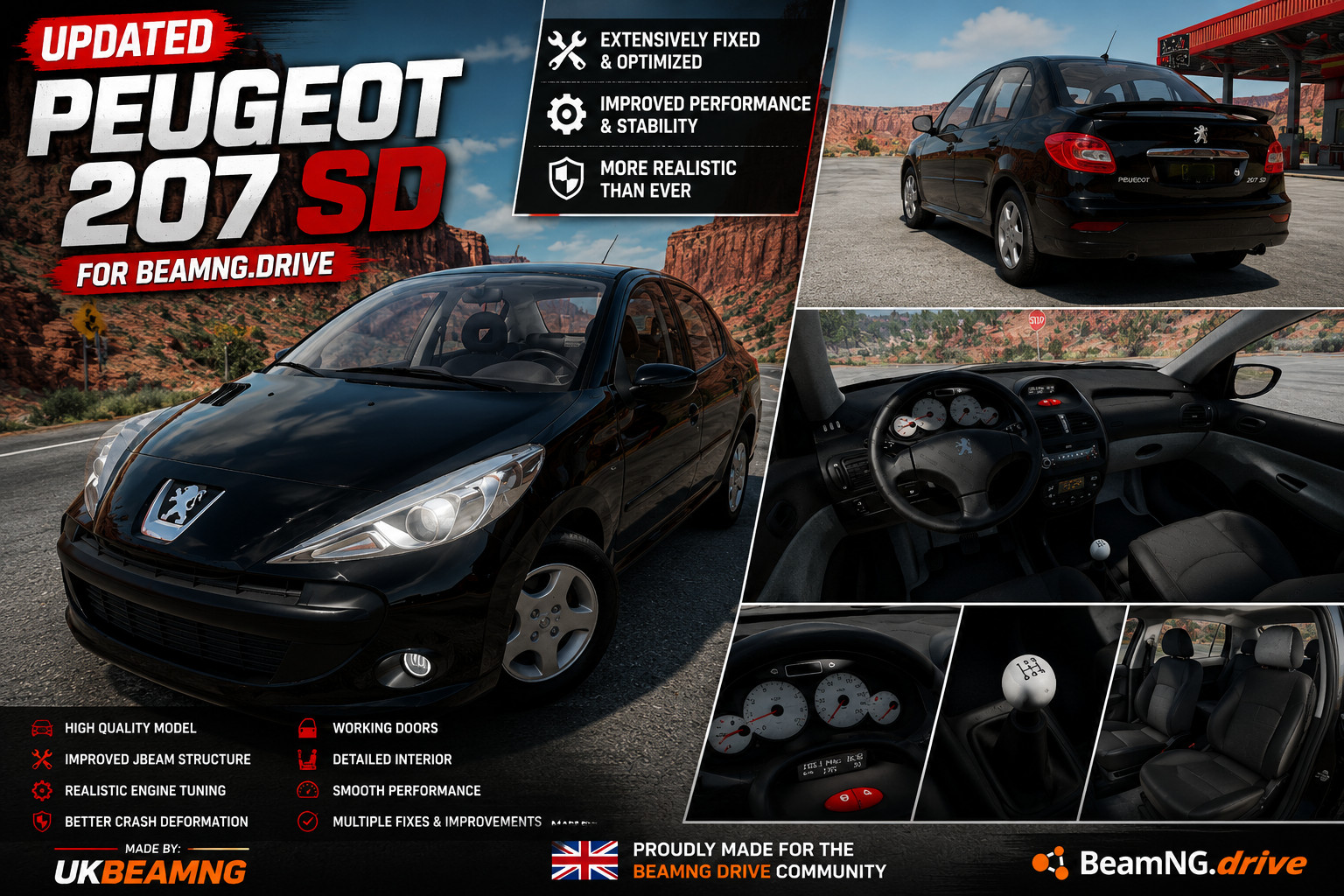 BeamNG.标致207/Peugeot 207-BGMods-专注于分享模组
