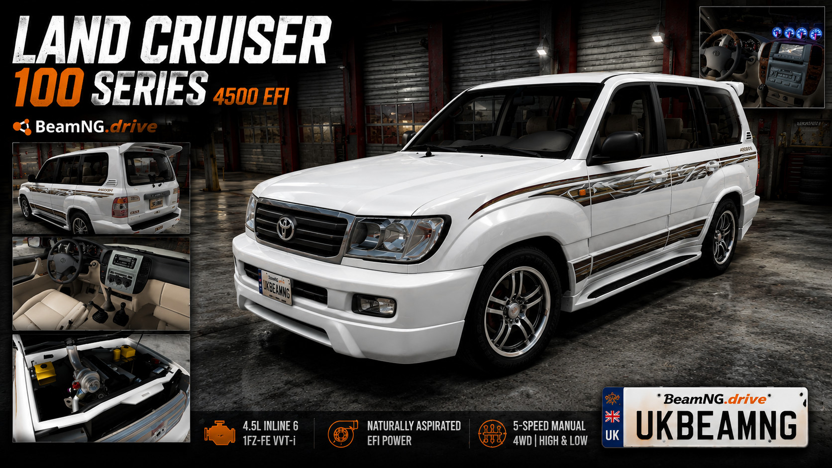 BeamNG.丰田陆地巡洋舰100/Toyota Land Cruiser 100-BGMods-专注于分享模组